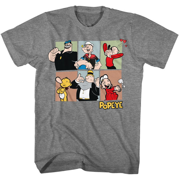 Popeye - Six Character Squares T-Shirt - HYPER iCONiC.