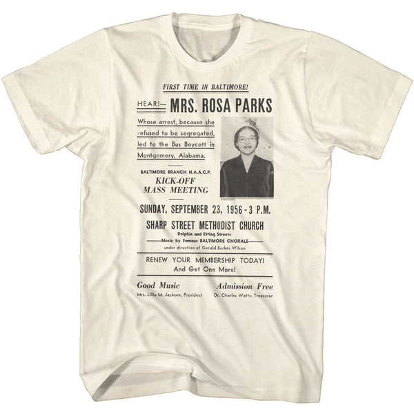 Rosa Parks - Meeting Ad T-Shirt - HYPER iCONiC.