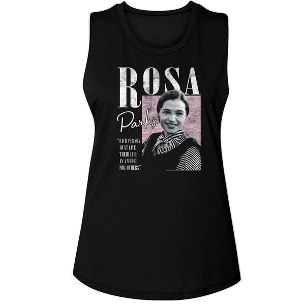 Rosa Parks - Model For Others Womens Muscle Tank Top - HYPER iCONiC.