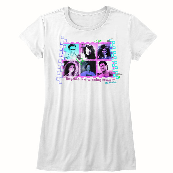 Saved By The Bell Gang Womens T-Shirt - HYPER iCONiC.