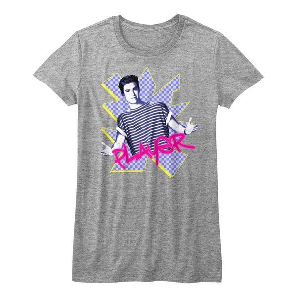 Saved By The Bell Player Womens T-Shirt - HYPER iCONiC.