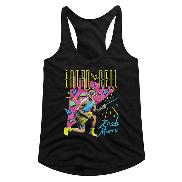 Saved By The Bell Zack Splosion Womens Racerback Tank - HYPER iCONiC.