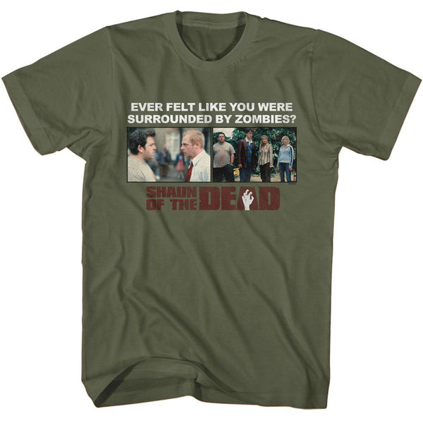 Shaun Of The Dead - Surrounded By Zombies Boyfriend Tee - HYPER iCONiC.