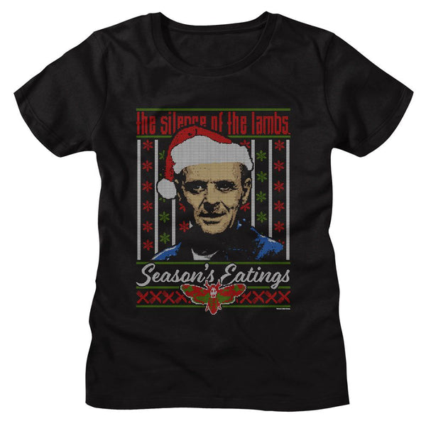 Silence Of The Lambs - Silence Lecter Ugly Sweater Womens T-Shirt - HYPER iCONiC.