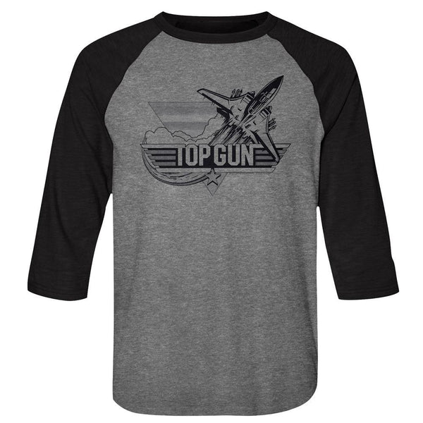 Top Gun Blk Baseball Shirt - HYPER iCONiC