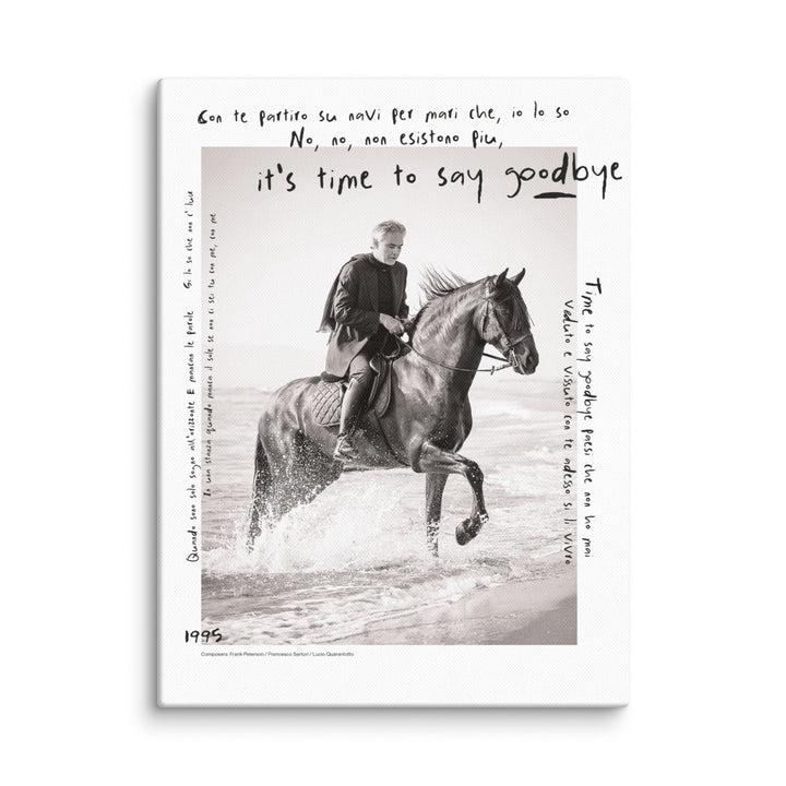 12" by 16" - Andrea Bocelli Lithograph Canvas Print - HYPER iCONiC.