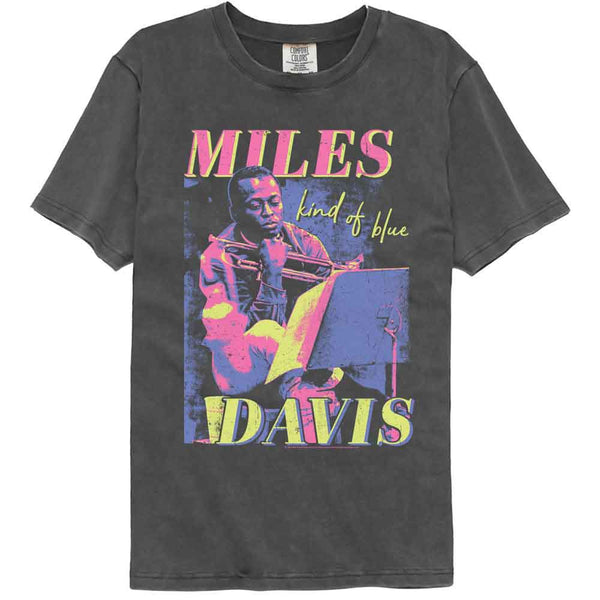 Miles Davis - Vibrant Tricolor Comfort Color T-Shirt