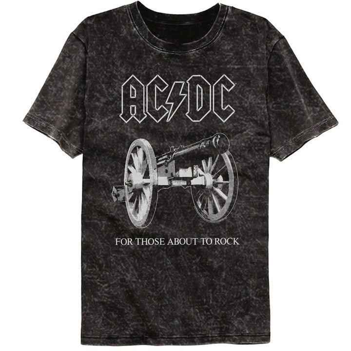 ACDC About To Rock Mineral Wash T-Shirt - HYPER iCONiC.