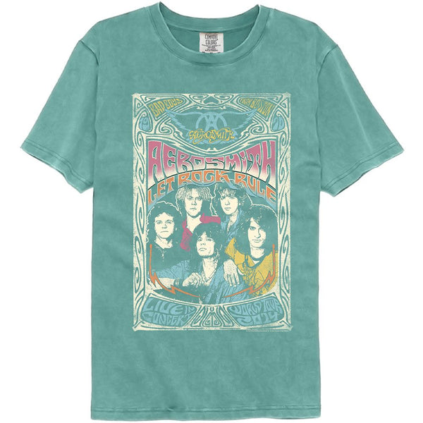 Aerosmith - Let Rock Rule Comfort Color T-Shirt - HYPER iCONiC.
