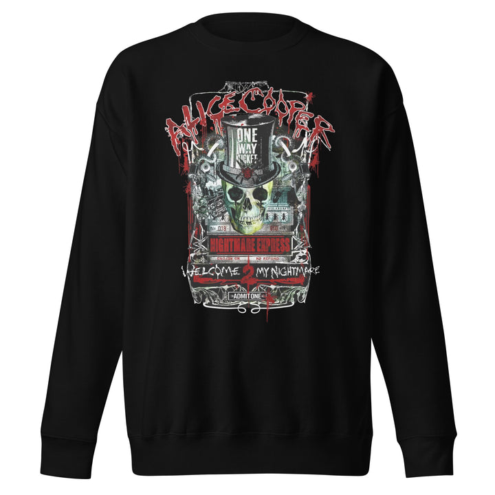 Alice Cooper Nightmare Express Jumbo Print Sweatshirt - HYPER iCONiC.