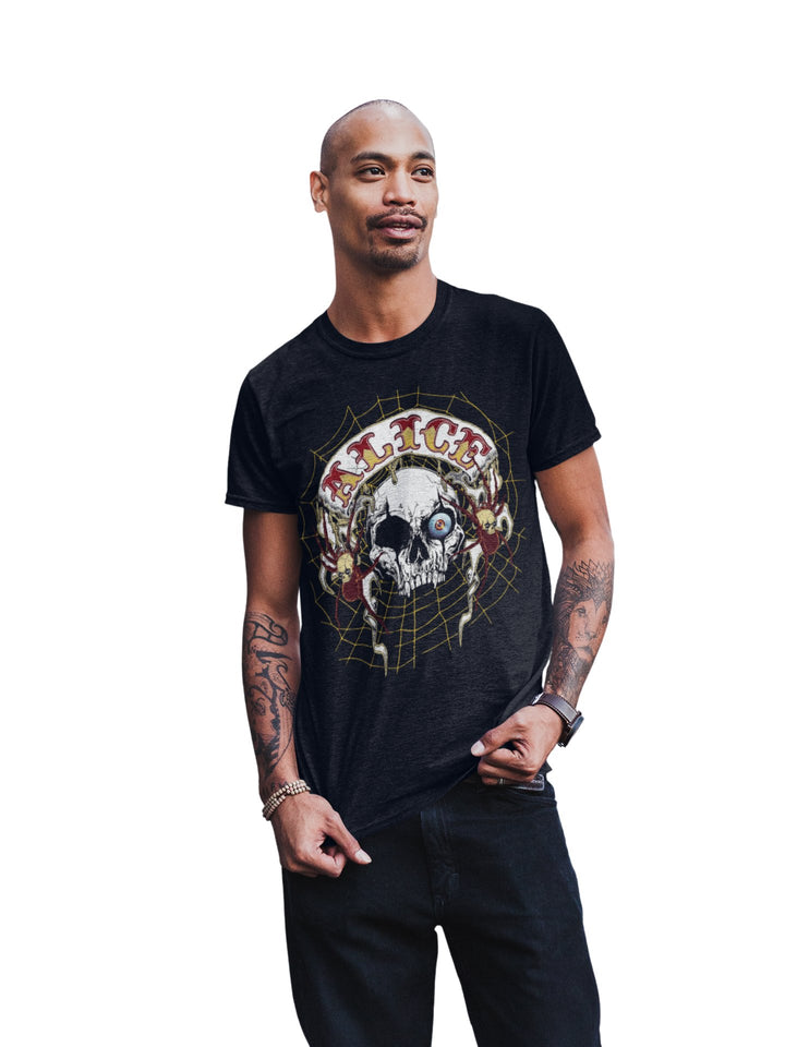 Alice Cooper One Eyed Skull Jumbo Print T-Shirt - HYPER iCONiC.