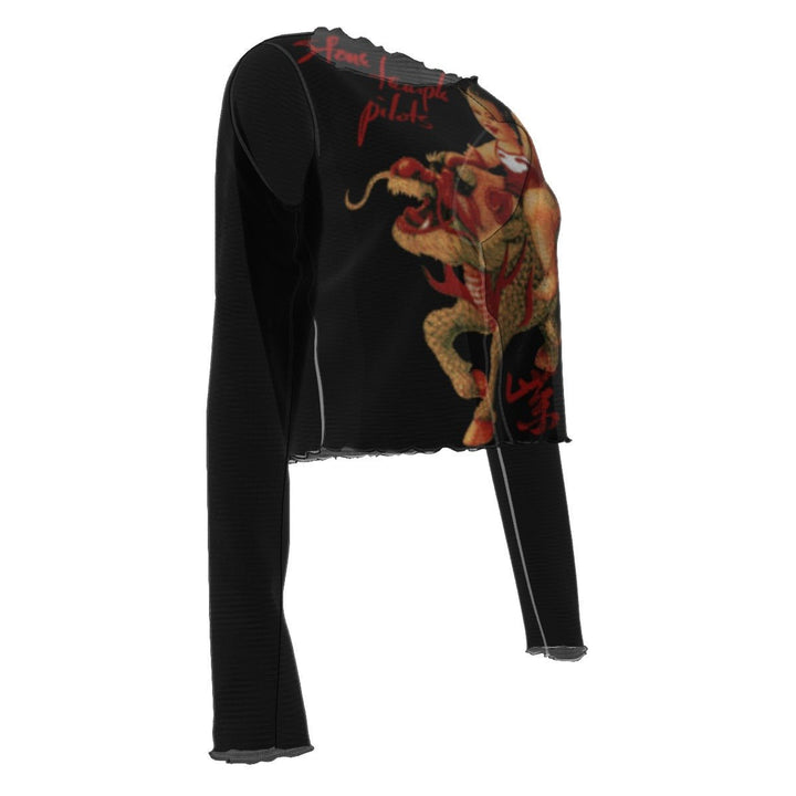 All - Over Print Women's Mesh Long Sleeves T - shirt - HYPER iCONiC.