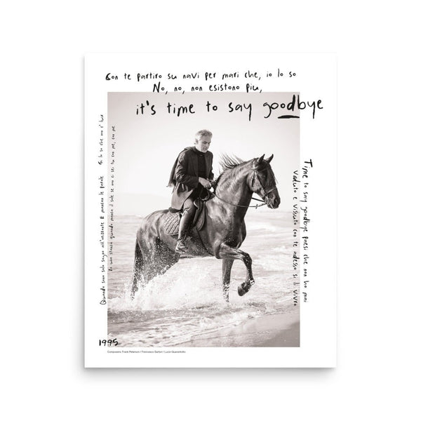 Andrea Bocelli Lithograph Print - 16" by 20" - HYPER iCONiC.