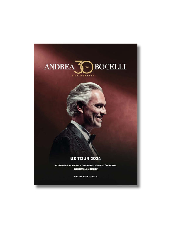 Andrea Bocelli Spring 2024 Tour Program - HYPER iCONiC.