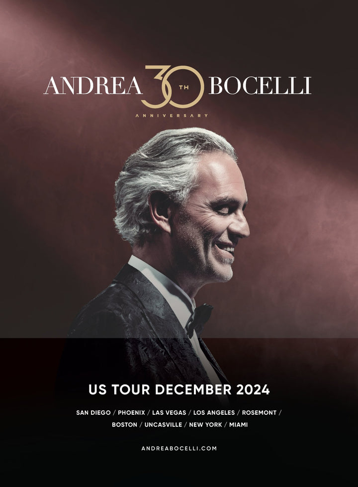 Andrea Bocelli Winter 2024 Tour Program - HYPER iCONiC.