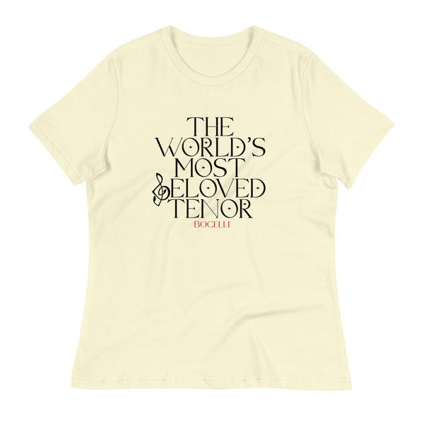 Andrea Bocelli World's Most Beloved Tenor Women's T-Shirt - HYPER iCONiC.
