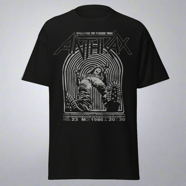 Anthrax - 1986 Tour Jumbo Print T - Shirt - HYPER iCONiC.