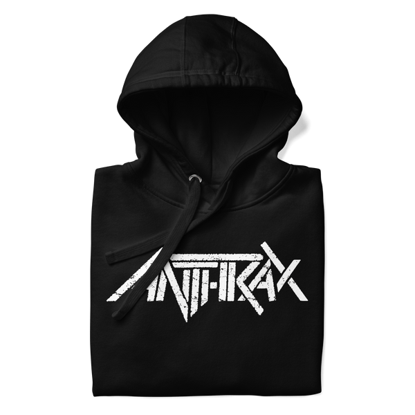 Anthrax - White Core Logo Hoodie - HYPER iCONiC.