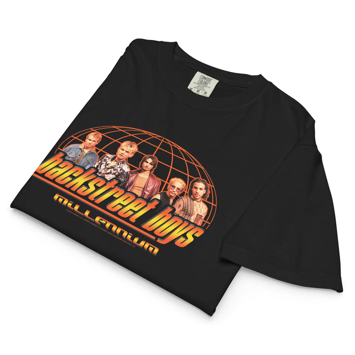 Backstreet Boys Across the Globe Mineral Wash Womens Crop Top - HYPER iCONiC.