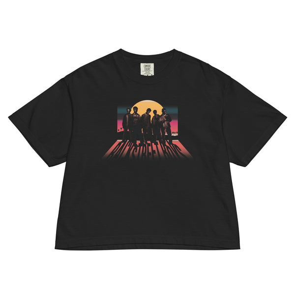 Backstreet Boys Sphere Mineral Wash Womens Crop Top - HYPER iCONiC.