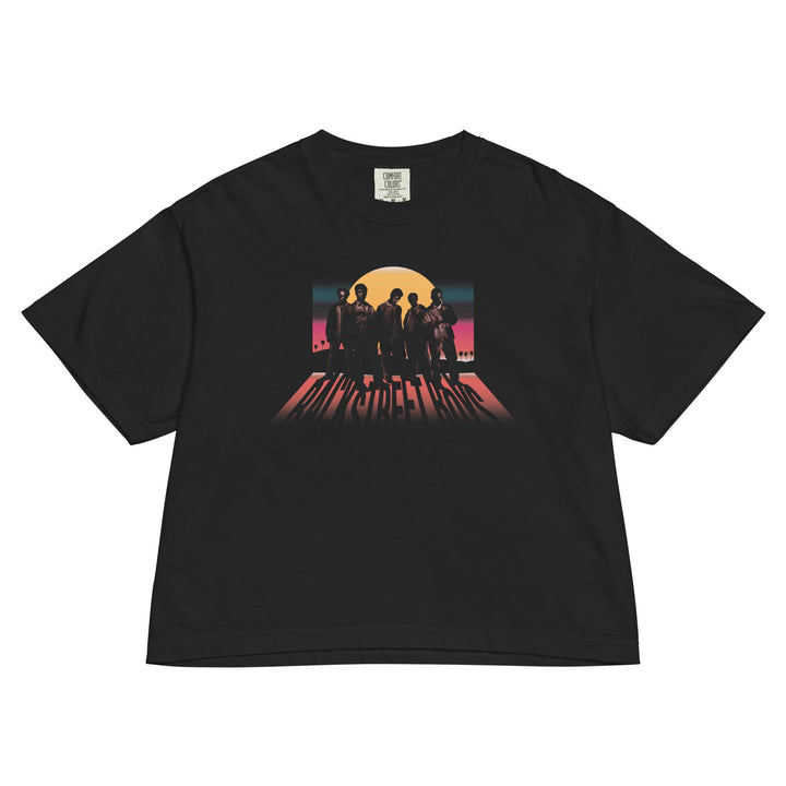 Backstreet Boys Sphere Mineral Wash Womens Crop Top - HYPER iCONiC.