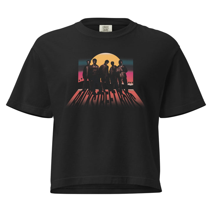 Backstreet Boys Sphere Mineral Wash Womens Crop Top - HYPER iCONiC.