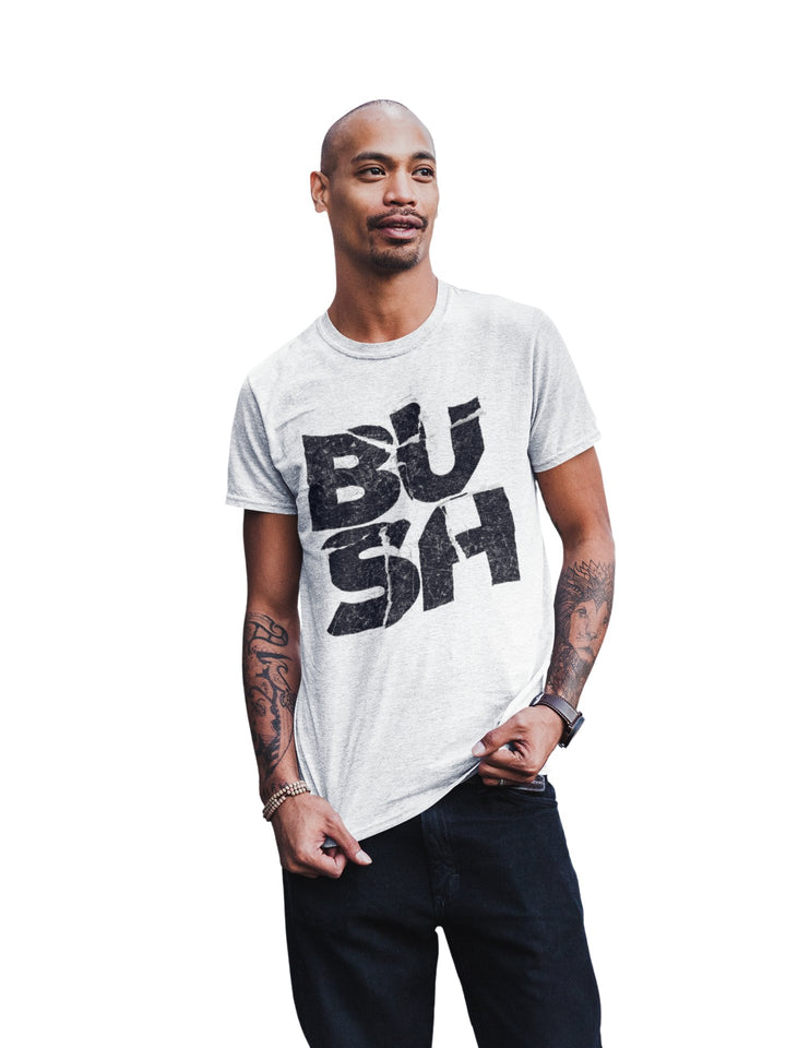 Bush Stacked Logo Jumbo Print T-Shirt - HYPER iCONiC.