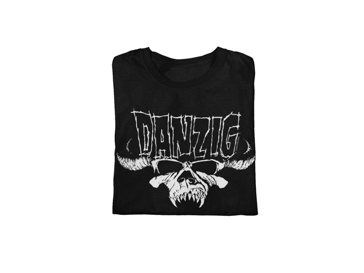 Danzig - Logo Skull Jumbo Print T-Shirt - HYPER iCONiC.