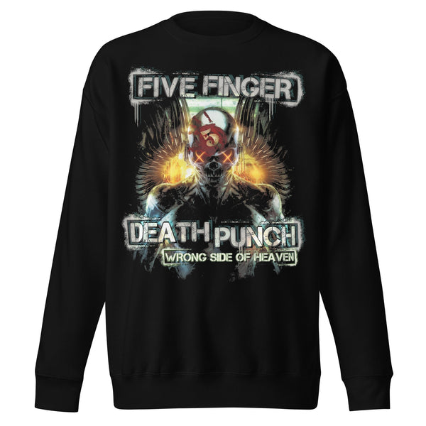 Five Finger Death Punch Bot Heaven Jumbo Print Sweatshirt - HYPER iCONiC.