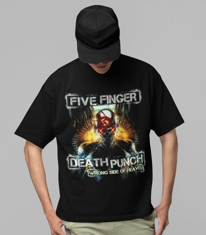 Five Finger Death Punch - Bot Heaven Jumbo Print T-Shirt - HYPER iCONiC.