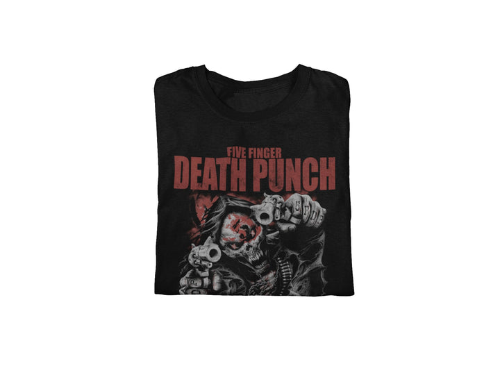 Five Finger Death Punch - Both Barrels Jumbo Print T-Shirt - HYPER iCONiC.