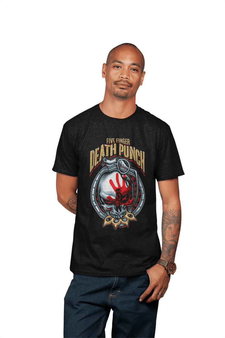 Five Finger Death Punch - Brass Knuckle T-Shirt - HYPER iCONiC.