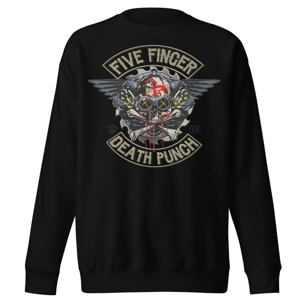 Five Finger Death Punch Crossbones Jumbo Print Sweatshirt - HYPER iCONiC.