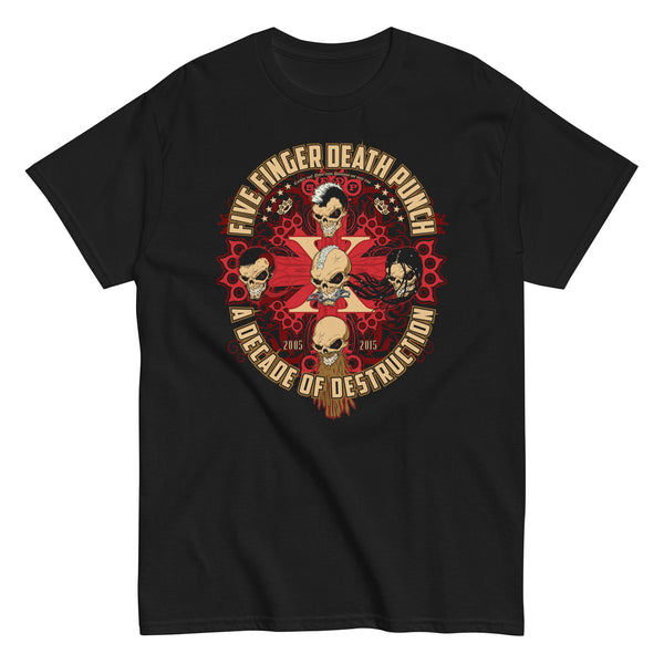 Five Finger Death Punch - Decade of Destruction T-Shirt - HYPER iCONiC.