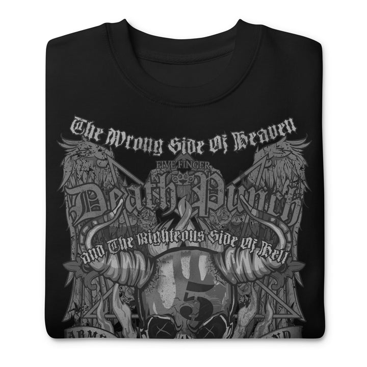 Five Finger Death Punch Righteous Side of Evil Jumbo Print Sweatshirt - HYPER iCONiC.