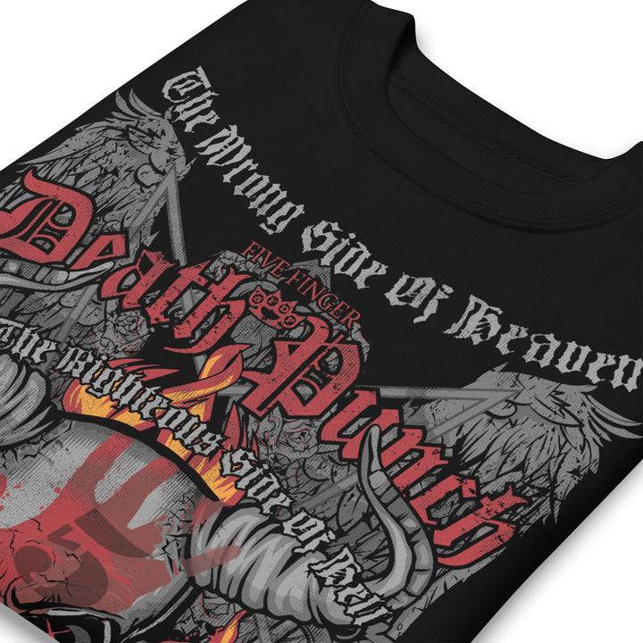 Five Finger Death Punch Wrong or Righteous Jumbo Print Sweatshirt - HYPER iCONiC.