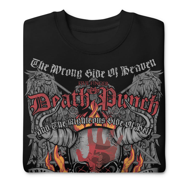 Five Finger Death Punch Wrong or Righteous Jumbo Print Sweatshirt - HYPER iCONiC.