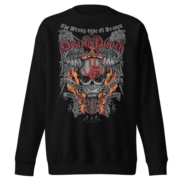 Five Finger Death Punch Wrong or Righteous Jumbo Print Sweatshirt - HYPER iCONiC.