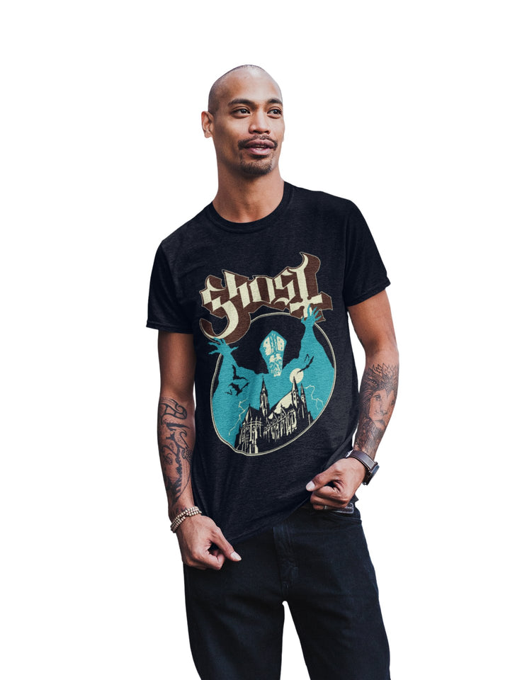 Ghost - Castle Jumbo Print T-Shirt - HYPER iCONiC.