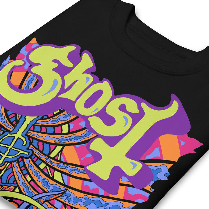 Ghost Stained Glass Jumbo Print Sweatshirt - HYPER iCONiC.