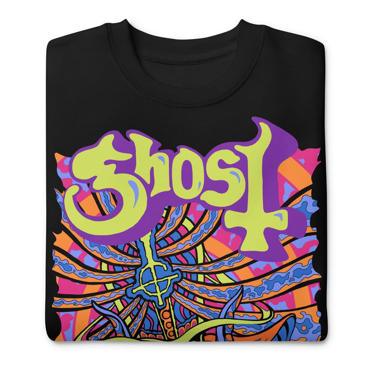 Ghost Stained Glass Jumbo Print Sweatshirt - HYPER iCONiC.