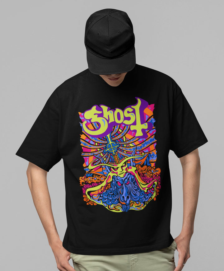 Ghost - Stained Glass Jumbo Print T-Shirt - HYPER iCONiC.