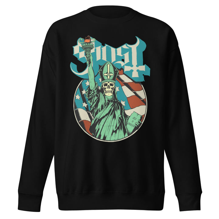 Ghost - Statue of Liberty Jumbo Print Sweatshirt - HYPER iCONiC.