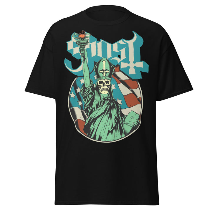 Ghost - Statue of Liberty Jumbo Print T - Shirt - HYPER iCONiC.