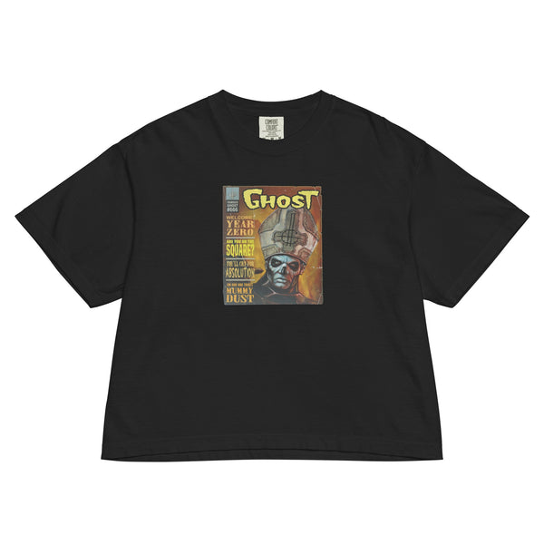 Ghost Year Zero Mineral Wash Womens Crop Top - HYPER iCONiC.