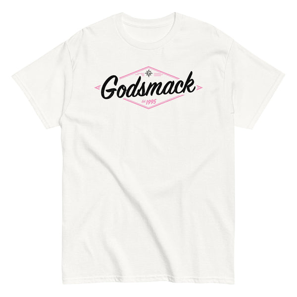 Godsmack - Black and Pink Logo T-Shirt - HYPER iCONiC.