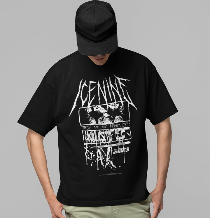 Ice Nine Kills Devil's Eyes Jumbo Print T-shirt - HYPER iCONiC.