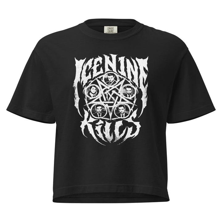 Ice Nine Kills Fictional Substance Mineral Wash Womens Crop Top - HYPER iCONiC.