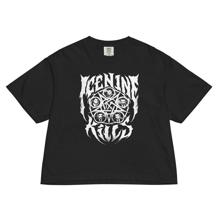 Ice Nine Kills Fictional Substance Mineral Wash Womens Crop Top - HYPER iCONiC.