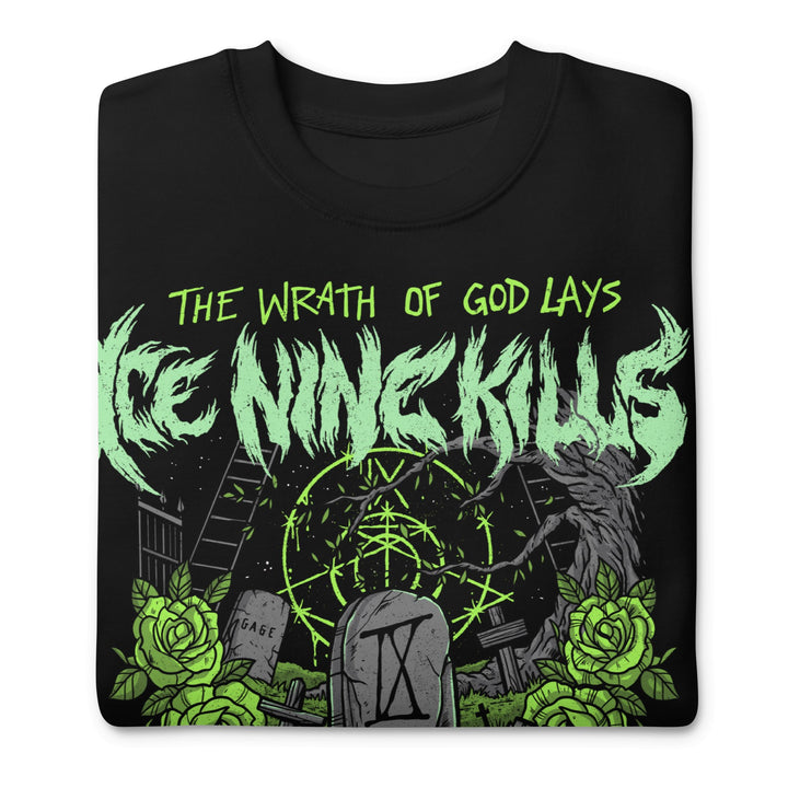 Ice Nine Kills Green Wrath Jumbo Print Sweatshirt - HYPER iCONiC.